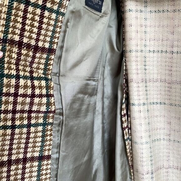 VINTAGE CRICKETEER PLAID CORDUROY BLAZER - Picture 11 of 11